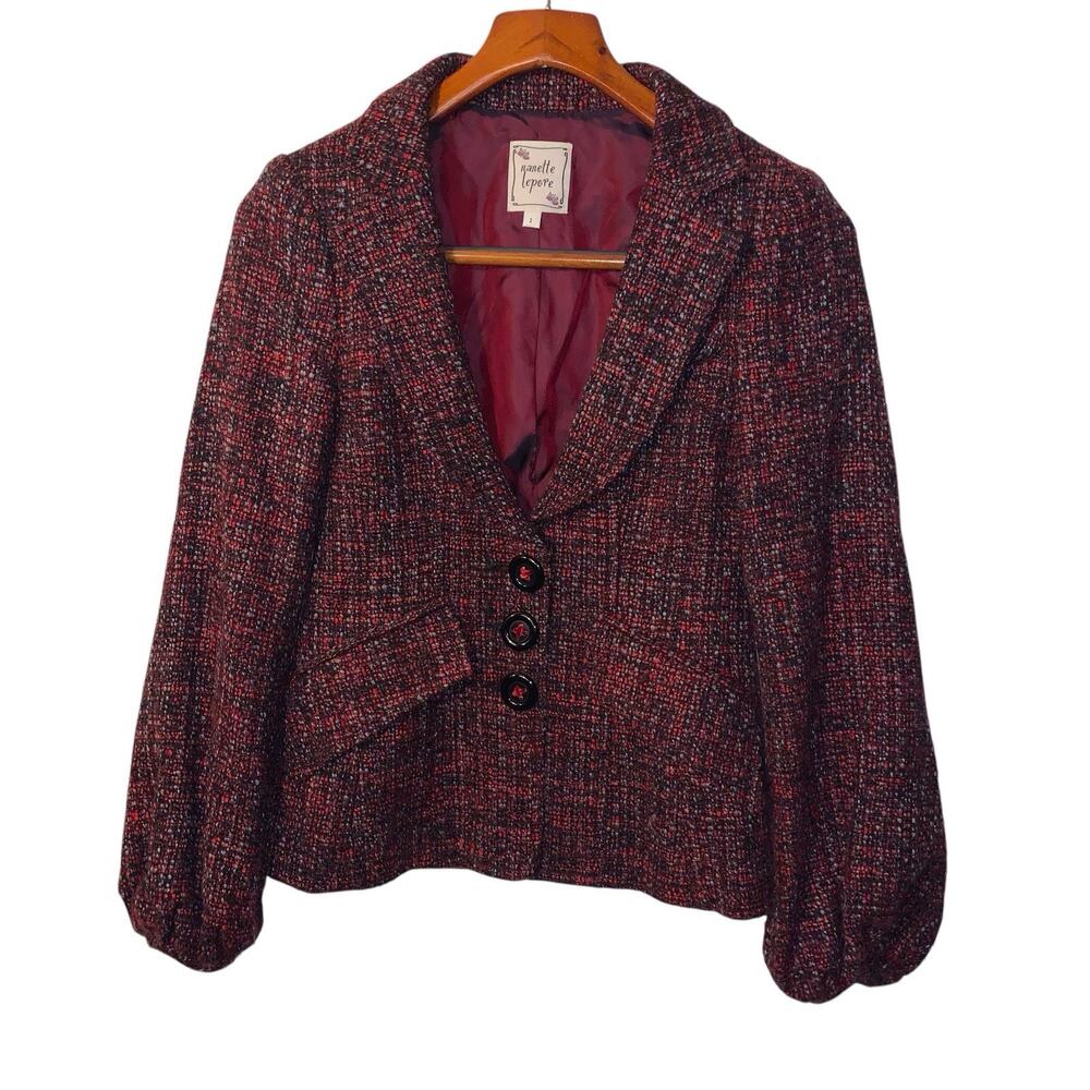 Nanette Lepore Women’s tweed Blazer 2